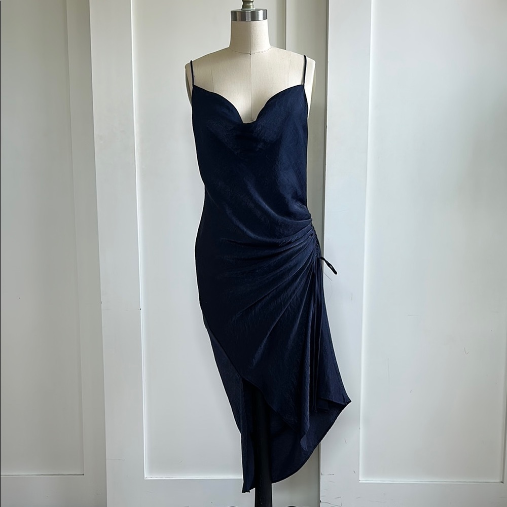 Side slit slip dress